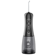 구강세정기 물치실 무선 휴대용 워터 치아 세정기 임플란트 픽 교정 치간 칫솔, Black, WF-E