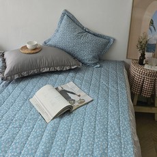 룸마이룸 전기 온수 매트커버 19종 모음 S Q 온열 전기장판 전기매트 라텍스 탄소매트 요커버, 04_블러썸_청록