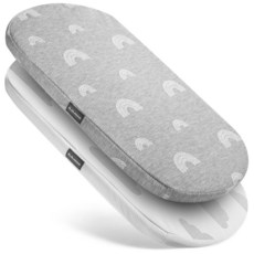 아기 침대 매트리스 토퍼 38.1 x 76.2cm(15 30인치) Moses BASKET 바스켓 방수 교체 패드 탈착식 및 세탁 가능한 커버 포함 155667