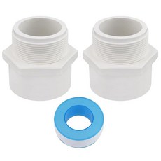 Nicerity 5.1cm(2인치) PVC 수 어댑터 파이프 피팅 309488 9007533429, 2 Inch, 1개