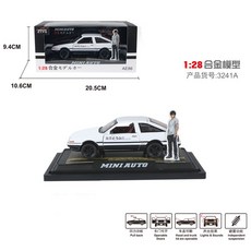 TOYOTA AE86 Trueno 模型車，聲光迴力車，1:28 1:24合金模型，頭文字D, 1個, 1:28