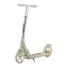 可調節高度兒童滑板車 加大輪設計 帶剎車, 綠色 前後剎車不閃光輪子, 1個