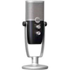 AKG Pro Audio Ara USBC 콘덴서 마이크 팟캐스트용 듀얼 패턴 오디오 캡처 모드 비디오 블로깅 게임 및 스트리밍 Blue Silver