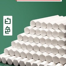 瘋狂彩色32色黑板專用粉筆 顔色鮮豔無毒無塵, 白色96支2盒/, 1個