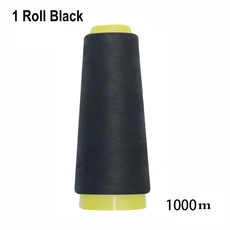 500-3000m 폴리 에스터 재봉사 스풀 재봉틀 용 검정색 흰색 스레드 손 및 기계 재봉 용 손 수리 사용