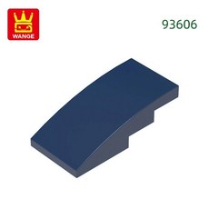 슬로프 곡선 블록 컬러 벽돌과 조립 부품, 5. 40.Dark Blue, 1개