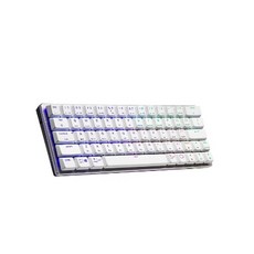 Cooler Master SK622 鋁合金 機械式 無線藍芽 矮軸 RGB 背光 60% 鍵盤 太空銀, 茶軸