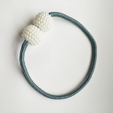 자석 커튼 스트랩 볼걸이 커튼 스트랩 스트랩 커튼 버클 자석 흡인 한국식 볼걸이, 굵은[스냅볼] 딥 홀 블루, 10조, 1개