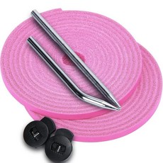 알리볼 야구 글러브 레이스 소가죽 레이스 79인치 2개 완벽한 퀵 리페어 야구 글러브 리페어 레이스 키트, Pink, 핑크