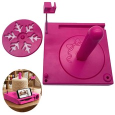 루베이 멀티 뜨개실 거치대 탈부착 보빈 케이스 + 휴대폰 거치대 내장 수납함 엉킴 방지 선물/수공/공예, 붉은색, 1개