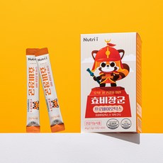 뉴트리아이 효비장군 장건강 효소 비피더스균 키즈 유산균 분말 약국 정품 중박스(30포), 1박스, 30회분