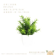 ABCHOME 仿真綠植盆栽，擺飾空間美學, 1個, 迷迭香