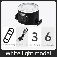 휴대용 애완 동물 고리 빛 충전식 Led 4 기어 안전 야외 Nightwalking Anti-lost 개 하네스 가죽 끈 액세서, 02 Type 2 White