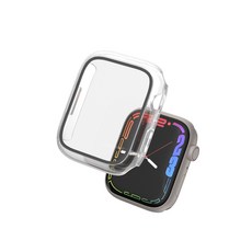 LISSOME Apple Watch Ultra/S9/8/7 一體成形螢幕保護殼, 透明,45mm, 1個