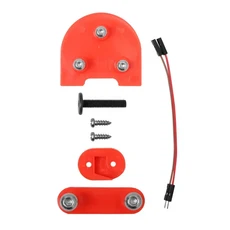 Xiaomi M35/Pro/1S Kickscooter 머드 킥 스탠드 부품 10 인치 후면 펜더 휠 발 지원 스페이서 브래킷 키트, 06 red, 1개
