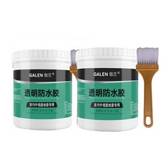 GALEN 伽蘭 透明防水膠 室內外牆面地面專用, 透明, 2個, 300ml