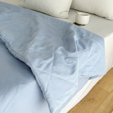 Belle Vie 可水洗薄被胎 四季被 雙人/特大尺寸 薄被套適用 涼被/輕棉被/薄內被胎芯, 淺藍色,雙人6x7尺