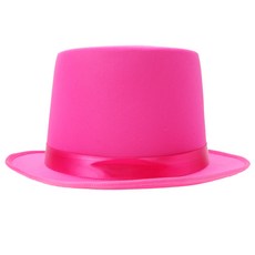 신사 모자 공단 핫핑크 중절모 마술사 무대 뮤지컬, 단품