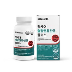 몸앤솔 당케어 유산균 90캡슐, 당케어 혈당유산균 바나바잎 추출물 코로솔산 프로바이오틱, 1개