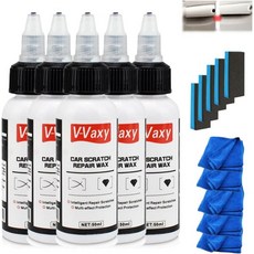 V-Vaxy 얼티밋 페인트 복원기 자동차 스크래치 수리 왁스 제거기 차량 광택 및 스프레이 빛바랜 반짝이는 재료 키트 간편한 사용 오래 지속되는 멀티 보호(2개), 5 Pcs