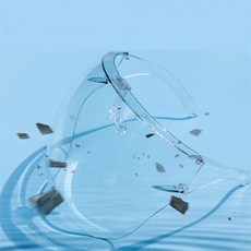 투명 안면보호대 얼굴보호커버 페이스쉴드, S, 1개