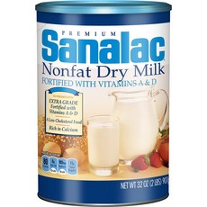 SANALAC 무지방 건조 우유 1쿼트 SANALAC Non Fat Dry Milk 1 qt, 1개