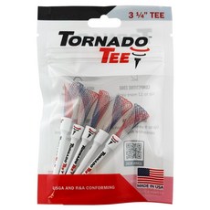 TORNADO TEE 高爾夫球釘 5入, 1個, 紅色+白色+藍色