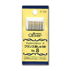 크로바 프랑스 자수 바늘 8호 57-008 십자수 수예바늘세트
