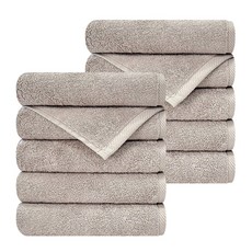 송월타월 타올 내츄럴코지 호텔수건 150g 30수 면사, 라이트브라운, 10개