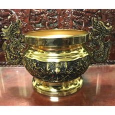 台灣銅器 頂級純銅國泰龍頭香爐（一尺）含七寶, 1個