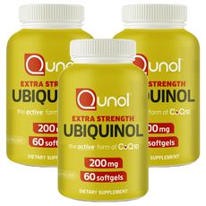 Qunol 還原型輔酶Q10 200毫克軟膠囊, 3個, 60錠