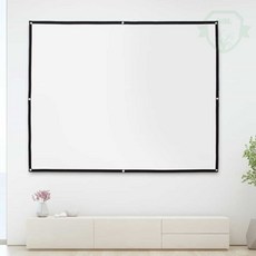 솔군스토어 이동형 빔프로젝터 스크린 203x152cm 빔스크린원단