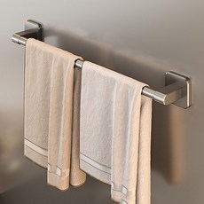 타즈샵 무타공 욕실 주방 다용도 수건걸이, 1개, 무타공수건걸이 그레이