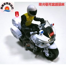 旭陽教育用品社 聲光迴力合金警用重型機車模型玩具, 1個, 警用重型機車