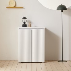 데코라인 타링 600 템바보드 다용도실 베란다 장난감 수납장, 멀바우