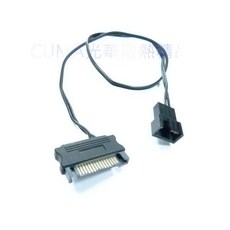 光華CUMA散熱精品*轉接線 WIP355 SATA電源 轉 風扇 小3PIN 約43公分 12V, 1個