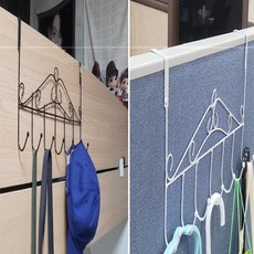 옷장 모자걸이 대용량 깔끔 정리 모자 보관 도어 행거, 1개, 화이트