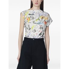 비비안웨스트우드 헤보 그래픽 프린트 티셔츠