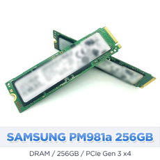 삼성전자 256GB SSD PM981a M.2 NVMe 256기가