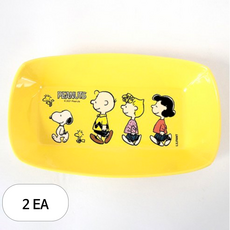 릴팡 스누피 감자튀김 접시 PN6796, 2세트