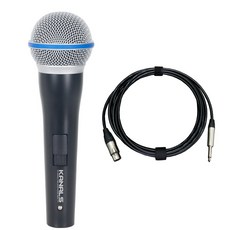 KANALS BWL-77 다이나믹 유선마이크 마이크케이블 포함 보컬 스피치 카날스, BWL77+Belen 고급형 캐논암-55모노 5m