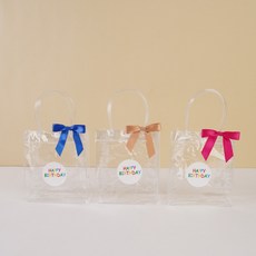 PVC쇼핑백 투명 미니 답례품 쇼핑백