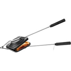 타니쉬 트레이딩 샌드위치 메이커 - 뜨거운 샌드위치용 그릴 토스터 팬 전기가 없고 사용하기 쉬운 주방 토스터기 컬러 블랙