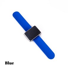 퀼팅 바느질 핀 헤어 클립용 자석 핀쿠션 손목밴드 홀더 실리콘 손목 스트랩 플란넬 가방, 1개, 4. Blue