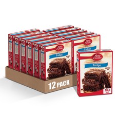 베티 크로커 퍼지 브라우니 믹스 패밀리 사이즈 18.3온스 (12팩) Betty Crocker Fudge Brownie Mix Family Size 18.3 oz (Pack, 초콜릿, 18.3 온스(12팩), 1개