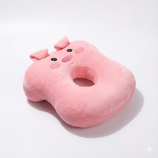 반디온 엎드려 자는 낮잠 베개 책상 쿠션 학생 사무실 팔저림 방지 꿀잠, 핑크돼지