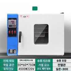 실험실 오븐 드라이 열처리 테스트 단상 온도 기계 챔버, 101-3 완제품 50x60x75, 기본 색상