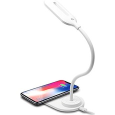 책상 조명 고속 무선충전 겸용 LED 스탠드 15W 화이트