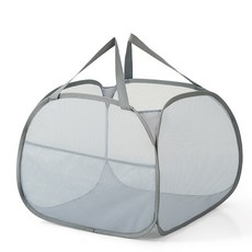 摺疊髒衣籃 大容量洗衣籃 玩具收納筐, 90升大容量灰色 50*50*38cm, 1套