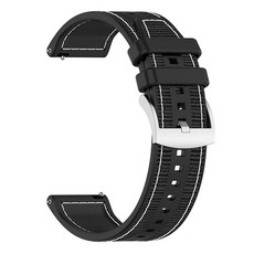 SHEAWA for HUAWEI WATCH GT6/5 Pro 46mm/GT6 46mm 밴드 벨트 교환 밴드 실리콘 + 나일론 GT5/4/3 46MM 스포츠 교체 벨트 호환품 스트랩, 상세페이지 참조, 1개